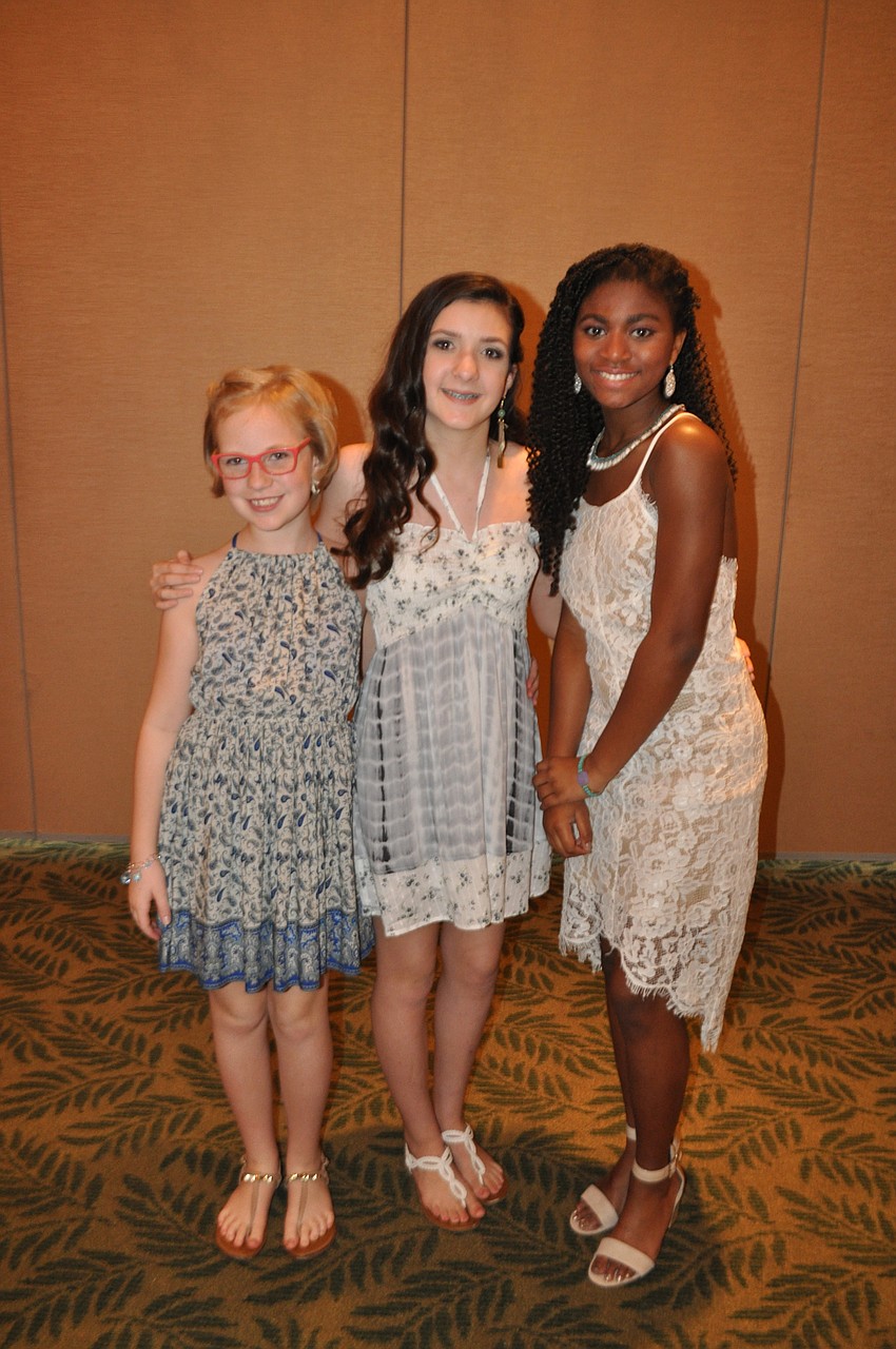 Ava White, Kaitlyn Peters and Kaila Stafford
