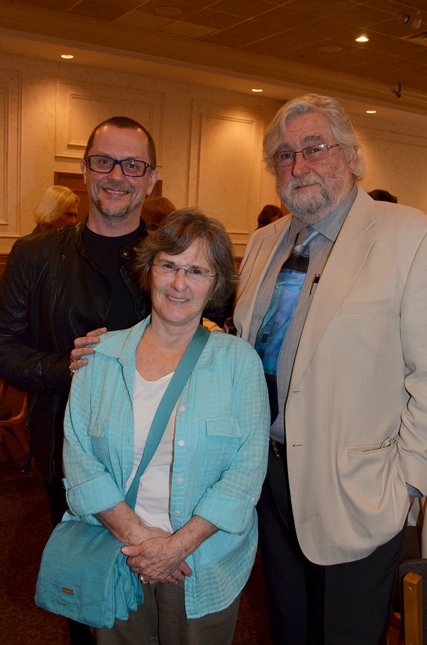 Iain Webb with Maralyn and Raymond Morrissey