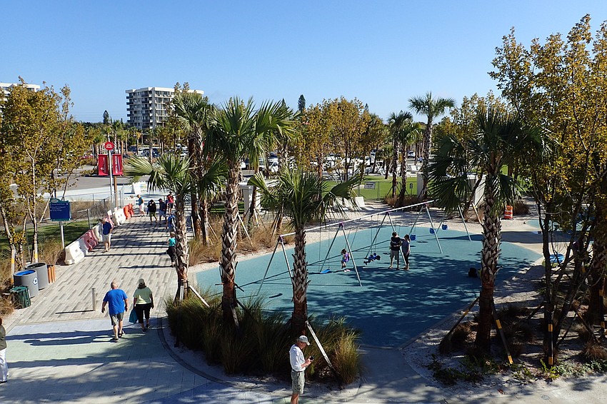 A new playground at the southeast end of the park.