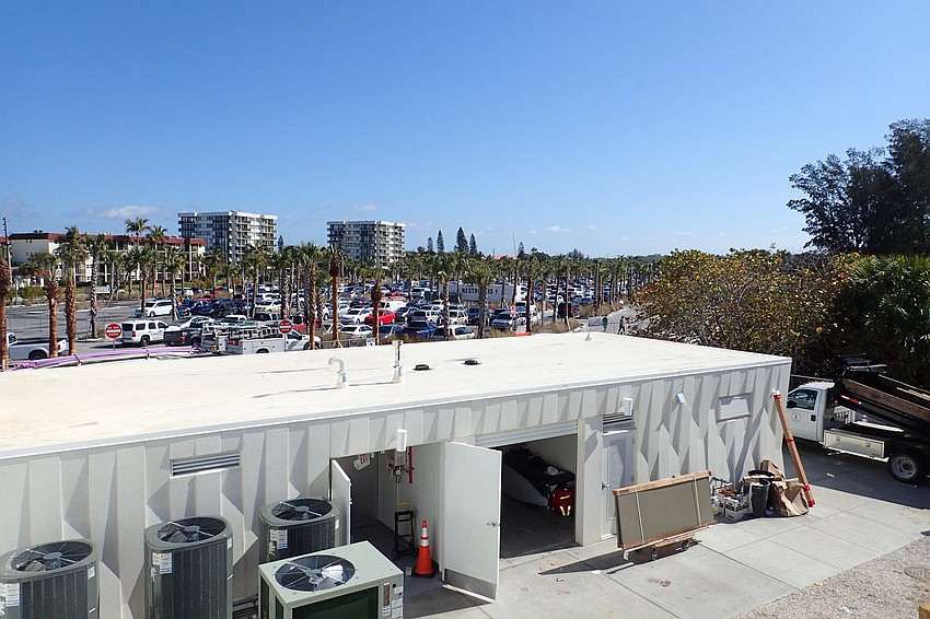 A view of the new first aid room, allowing easier access for emergency vehicles.