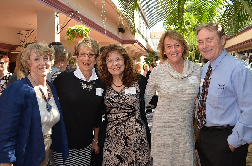 Members of the Mother's Helping Mothers Board Mary Lou Feldman, Barbara Wize, Linda Marconi, Terry Stottlemeyer and Randy Lloyd.