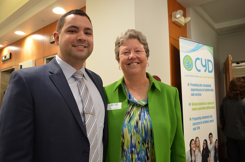 CYD Alumnus Vince Giura with CYD CEO Karen Bogues
