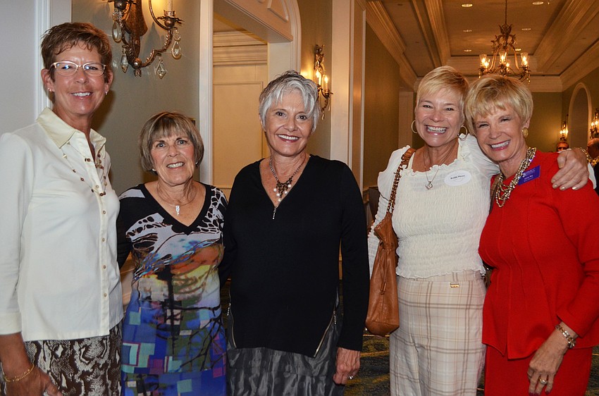 Pat Goldwater, Sharon Kenworthy, Linda Kerbawy, Brenda Massey and Lynne Koy