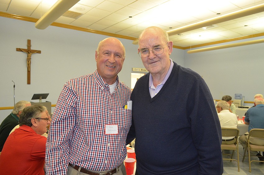 Chuck Sobieck and Msgr. Gerry Finegan