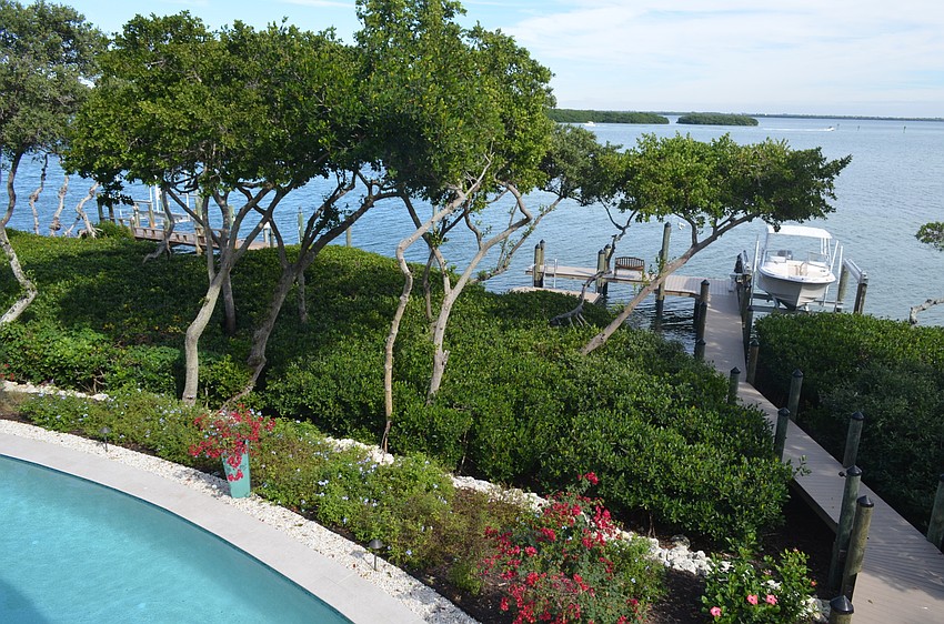 The home features views of Sarasota Bay.