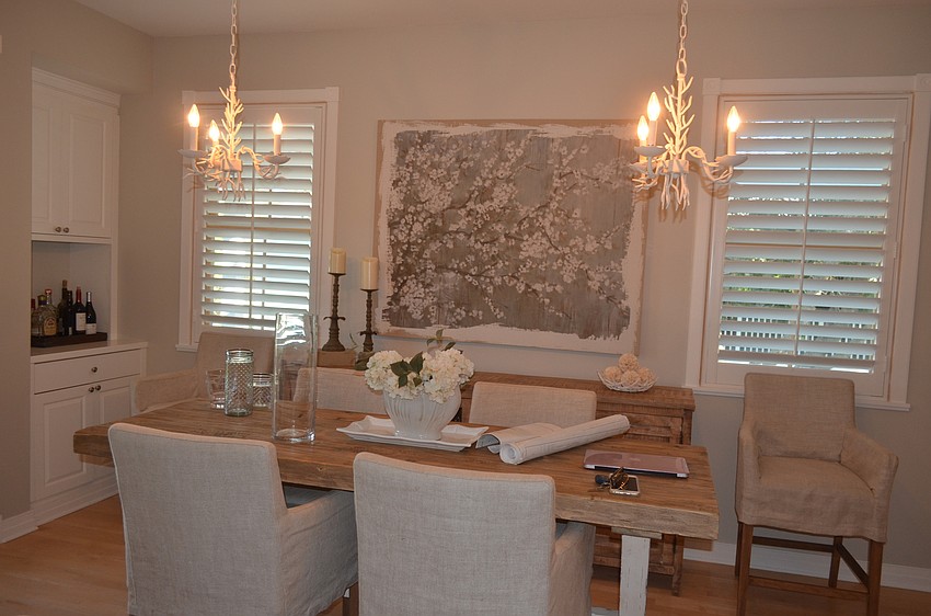 When Michelle Hoover decorated her home, she had the goal of making the furnishings and artwork calm and tranquil.