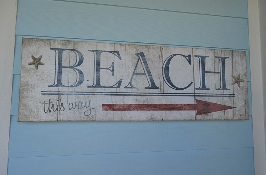 When decorating the home, the Hoovers tried to take advantage of being within walking distance to the beach.