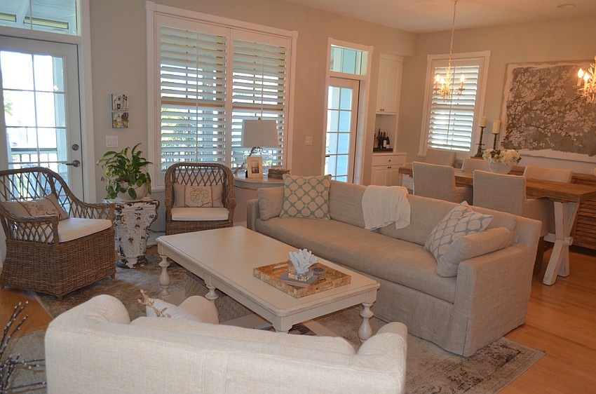 The living room is Michelle Hoover’s favorite room of the house.