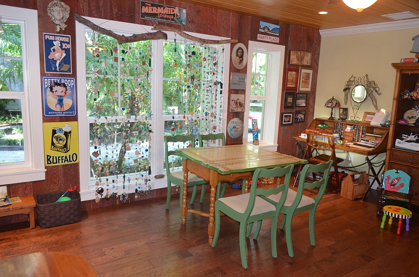 Each room of the house features whimsical, quirky touches.