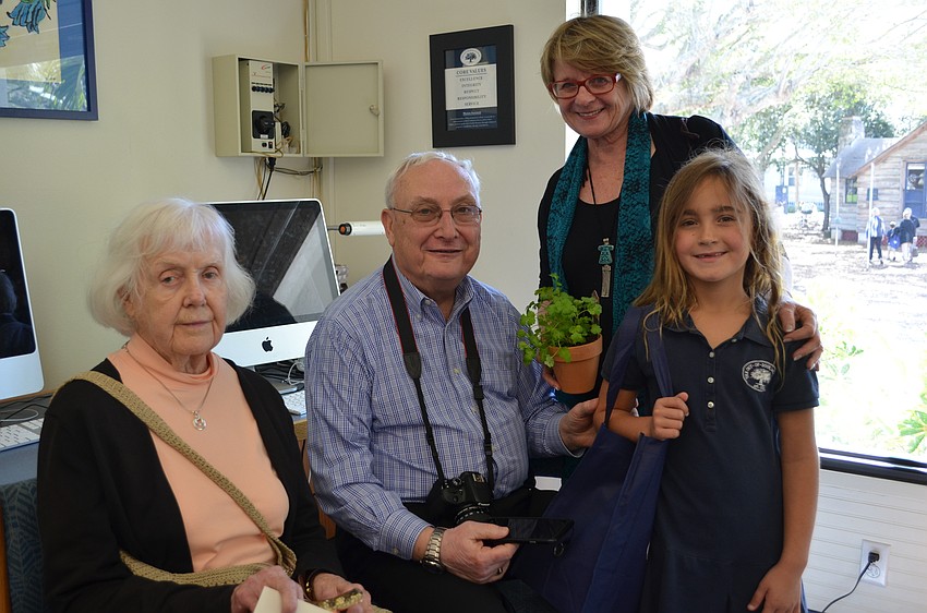 Avelyn spent the morning with her great aunt Maryanna Turner, grandparents Tom and Betsy Burns.