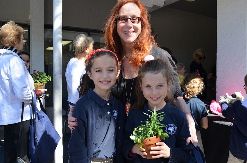 Nancy Goodman with her granddaughters Kaia and Sophie.