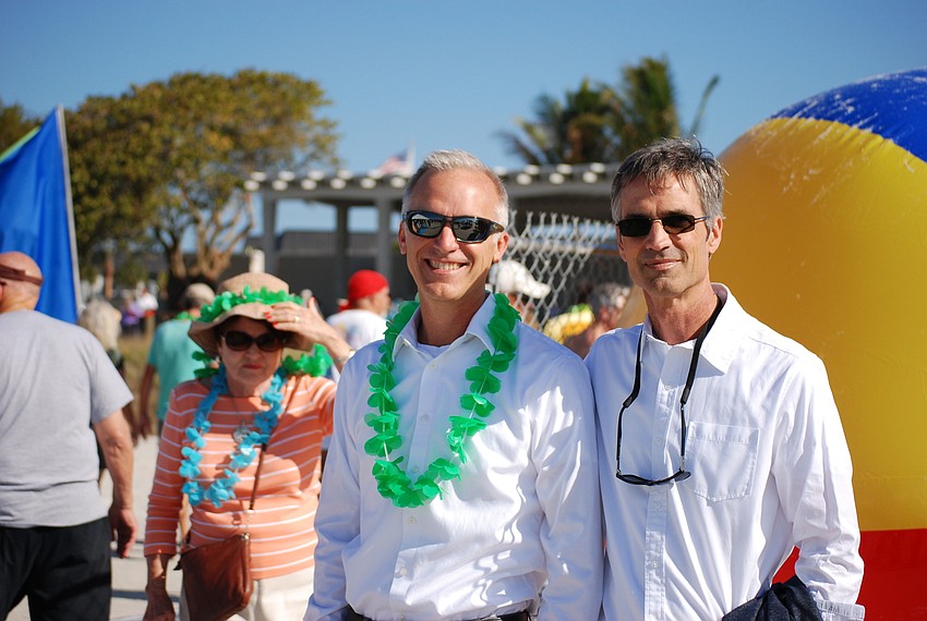 Bill Waddill of Kimely Horn and Jerry Sparkman of Sweet Sparkman Architects, whose firms helped design the project
