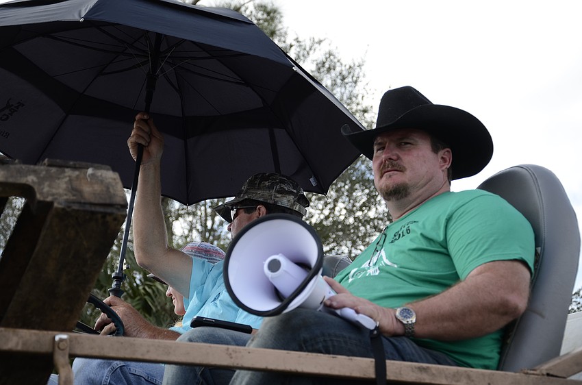 Chad Oler handles the time-keeping and announcing, mixed with a little heckling.