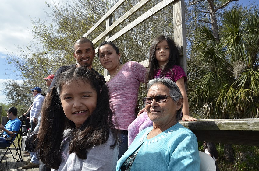 Nicolas, Sylvia, Zayra, Diana and Sebastiana Torquemada came to root for the polo players.