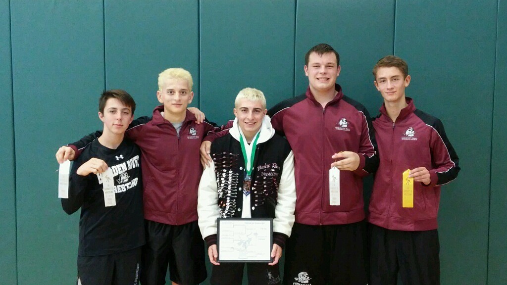 Braden River's Riley Dunn, Lucas Romano, Chance Sharbono, Brendan Bengston and Colten Cox all qualified for the Class 2A-Region 3 tournament Feb. 26 and Feb. 27, at Charlotte High. (courtesy photo)