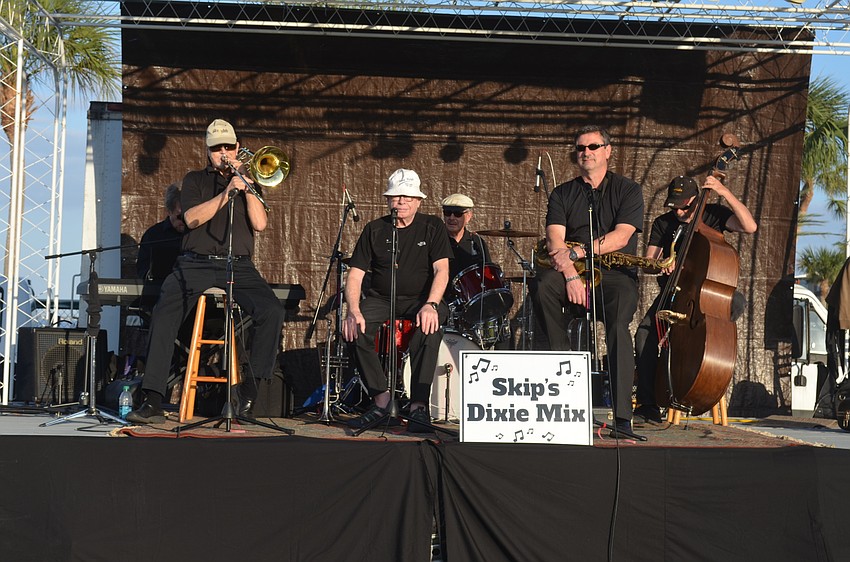 Skip’s Dixie Mix band performs.