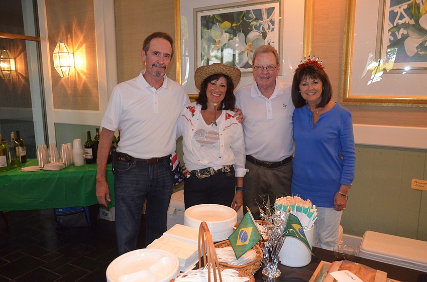 Event hosts Tom and Mary Drugan and Brian and Janice Doherty