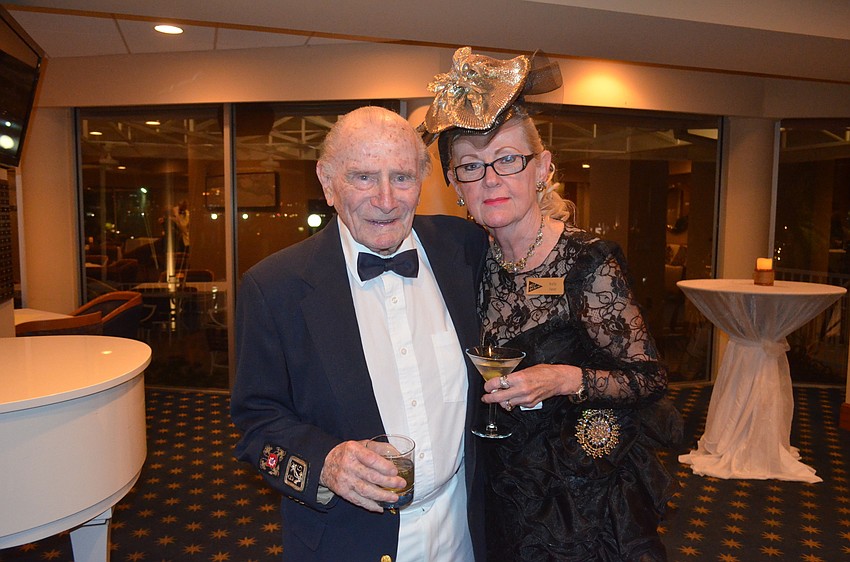 Former Commodore Jack Jaret with wife, Sally