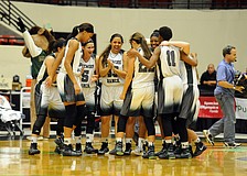 The Lakewood Ranch girls basketball team takes the court for the Class 7A state championship Feb. 20.