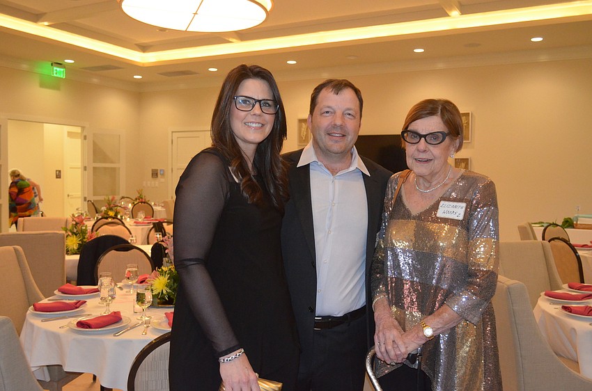 Vicki and Rodney Saul with Betty Woods