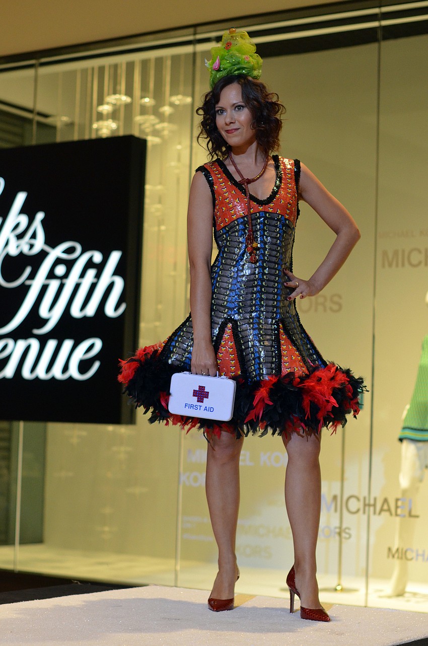 Julia Kalinina models Andrea Silvergleit's 'Fashion Emergency'