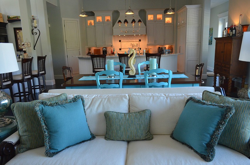 When building their home, the Bixlers wanted the interior to have a warm, contemporary coastal feel.