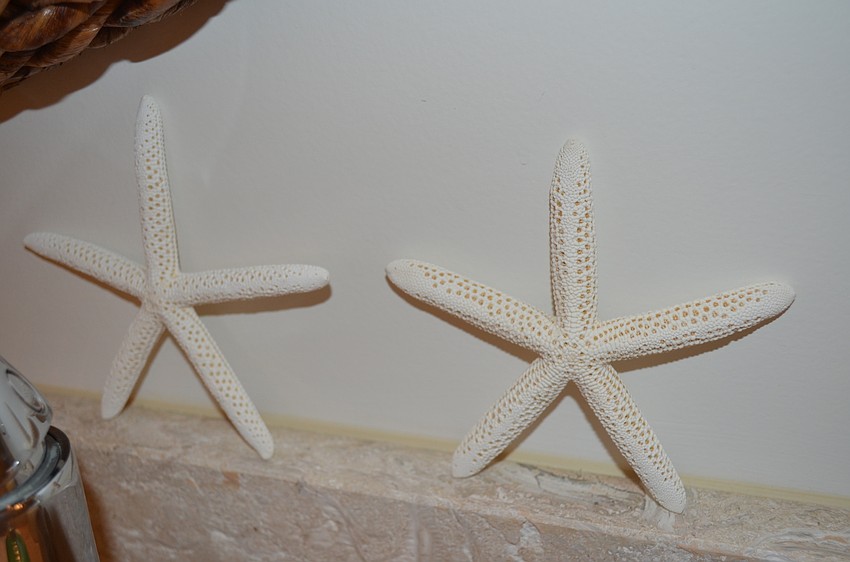 The Bixlers wanted to include a tropical beach theme in every room of the house.