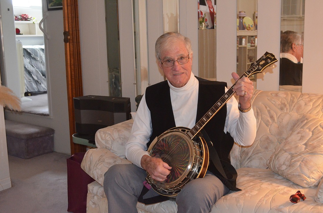 Max Morrison still uses his 1948 Gibson banjo.
