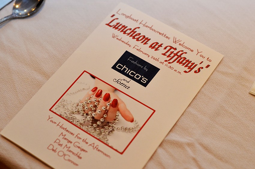 The Longboat Harbourettes hosted 'Luncheon at Tiffany's' on Wednesday, Feb. 24.