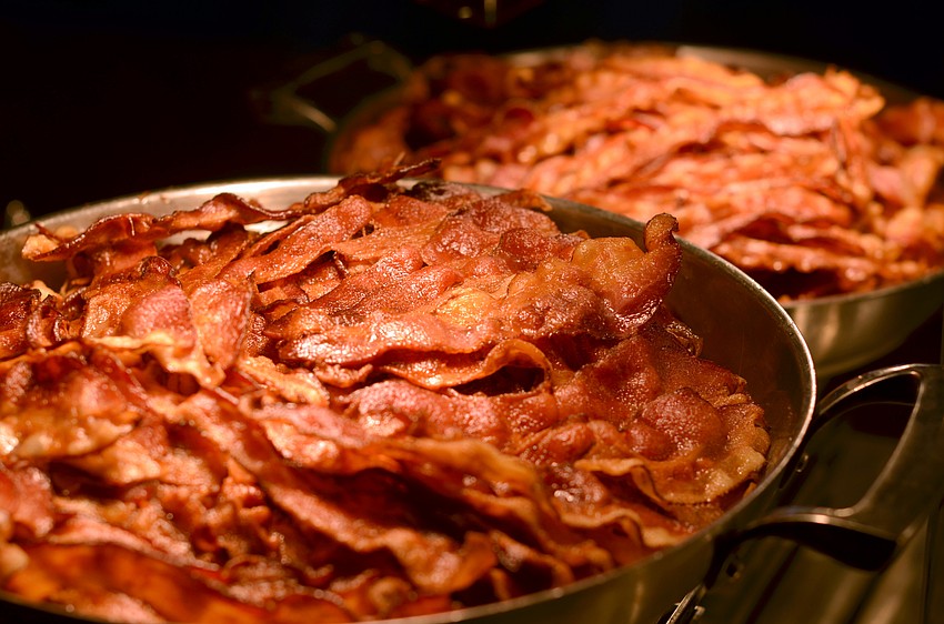Guests enjoyed a breakfast buffet at Breast Health Sarasota's games day.