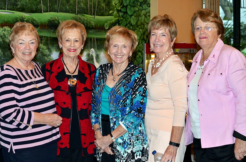 Anne Flinter, Barb Kiefer, Carol Westwood, Jan VanIten and Margaret Lachmann
