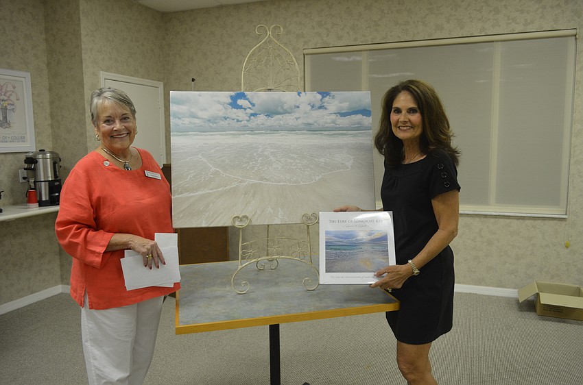 Programs chairwoman Nancy Woodley and Mary Lou Johnson