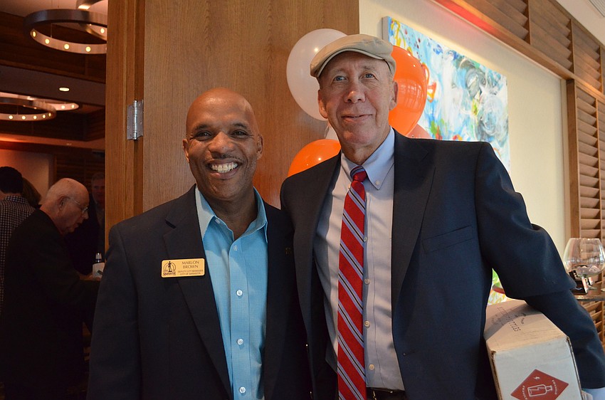 Deputy City Manager Marlon Brown and Sarasota City Manager Tom Barwin