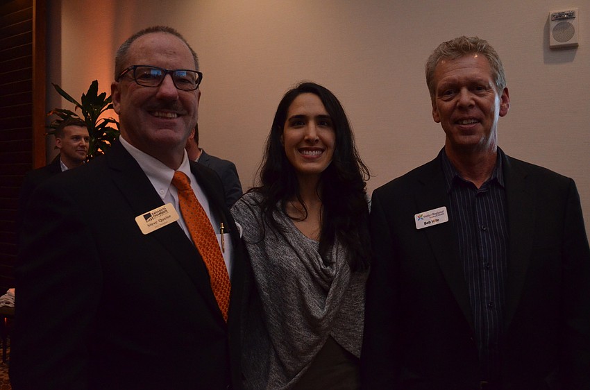 Sarasota Chamber of Commerce President and CEO Steve Queior, Megan Krouse and Bob Hite