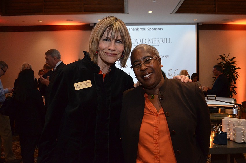 Sarasota City Vice Mayor Suzanne Atwell and Sarasota County Commissioner Carolyn Mason.