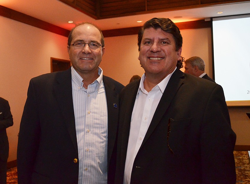 Sarasota County Administrator Tom Harmer and Tom Tryon