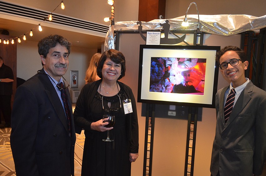 Angela, Carlos and Pablo Gonzalez, with “Push to the Side”