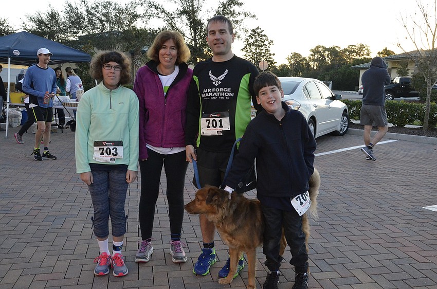 Adrienne, Laura, Michael and Eric Brady and Toby of Lakewood Ranch