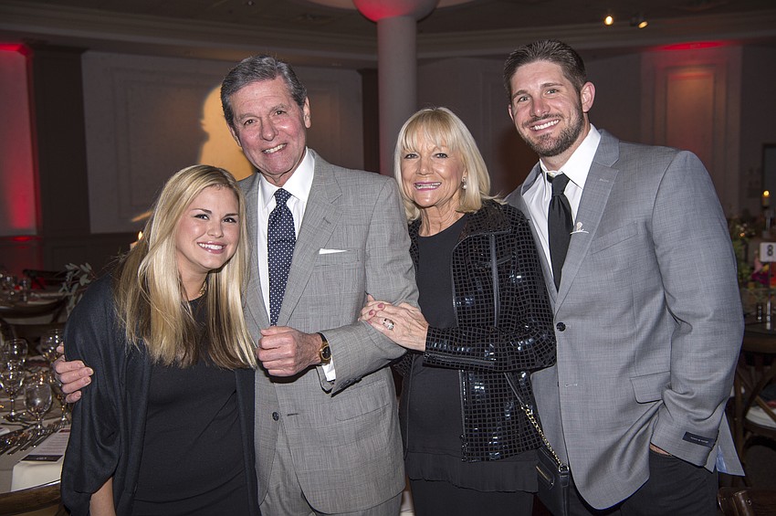 Lauren Blomster with Bob, Brigitte and Irwin Taplinger