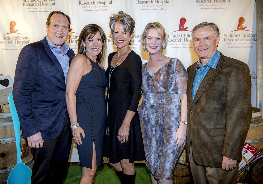 Keith and Michelle Senglaub with Sally Schule, Veronica and Jay Brady