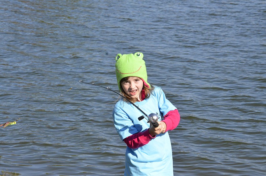 Isabella Juliano of Lakewood Ranch casts her line.