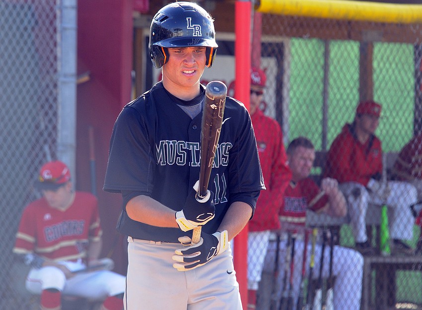 Lakewood Ranch senior Ryley Zunica steps to the plate in the second inning.