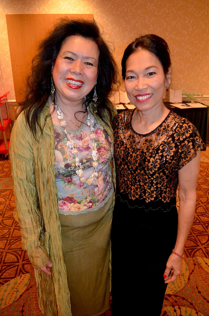 Irene Leung and Emy Stewart just met at the event.