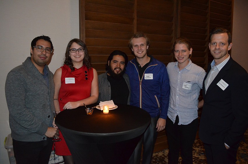 Andres Paz, Paige Bauer, Moses Loredo, Ryan Minford and Luke Schiltz