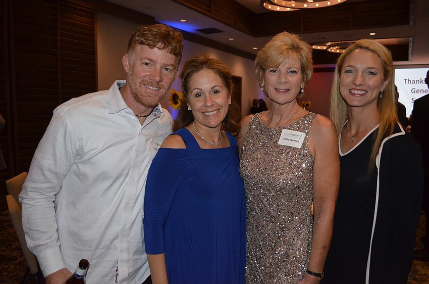 Todd and Chris Martin, Cathy Hansell and Erin Gennocro