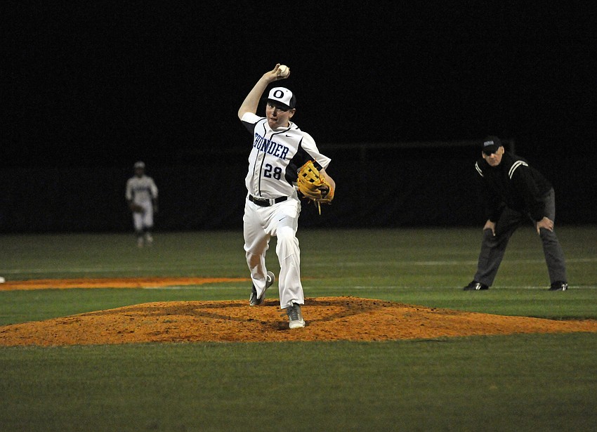 Freshman Alexander Denler got the call on the mound for ODA in its district game versus Imagine High Feb. 29.