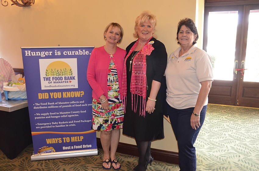 Dawn Mishler, event planner,  Maribeth Phillips, Food Bank CEO, and Cindy Sloan, Vice President of the Food Bank