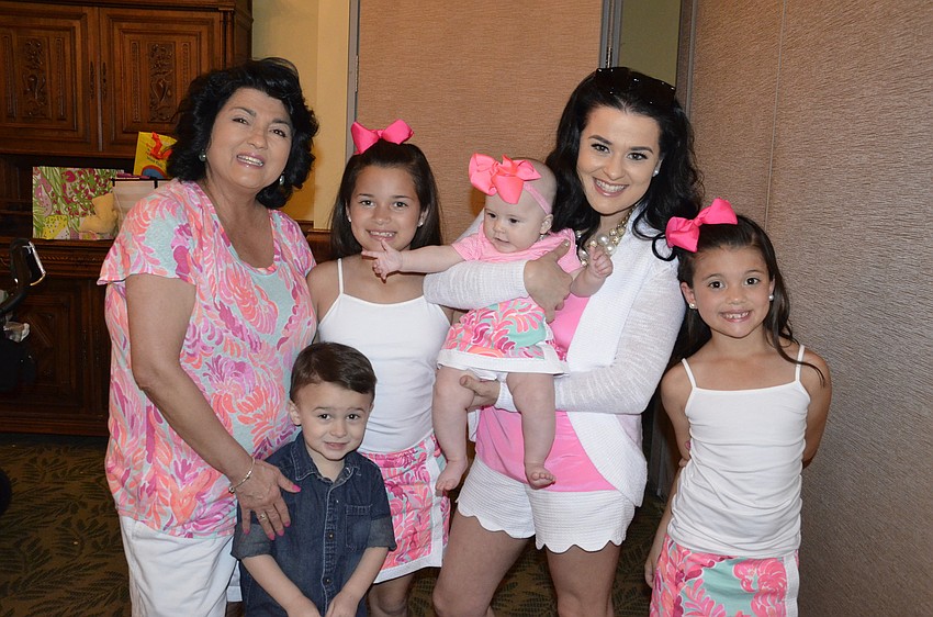 Juanita Carvajal and Prestyn, Aubrey, Kennedy, Clarissa and Riley Carvajal-Homan of Sarasota