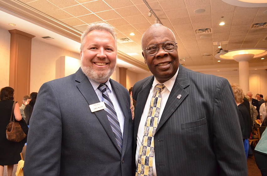 Jamie Miller and Mayor Willie Shaw