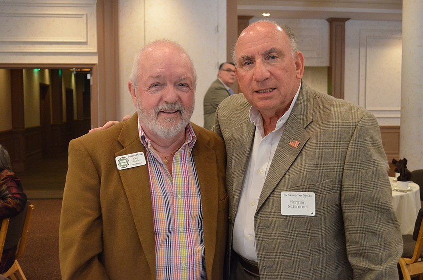 Ken Shelin and Norman Schimmel, board member on the Tourist Development Council.